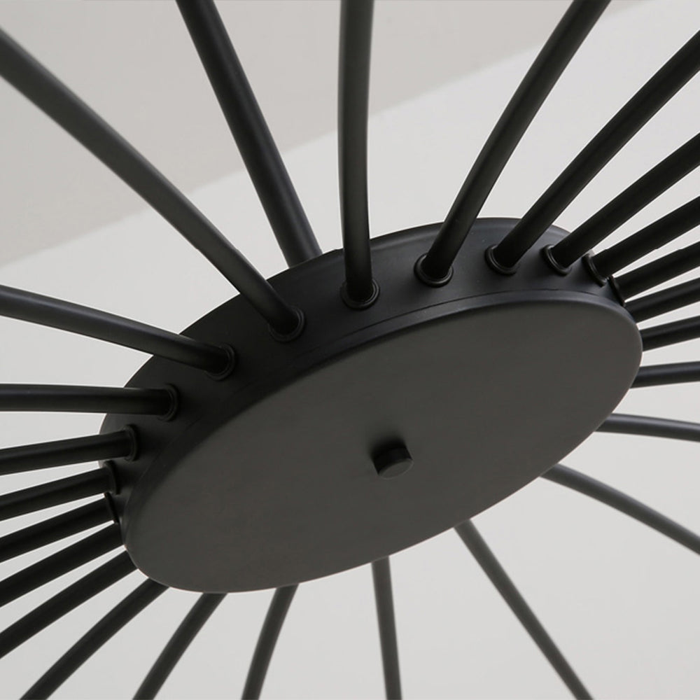 Lampadario LED ElaraLuxe Oro e Nero per Soggiorno Moderno | Lersk