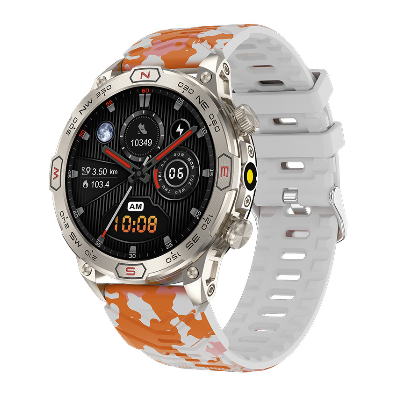 PinnacleX Pro Smartwatch mit GPS, Herzfrequenz-, SpO2-, Blutdruck- und Stressüberwachung | Lersk