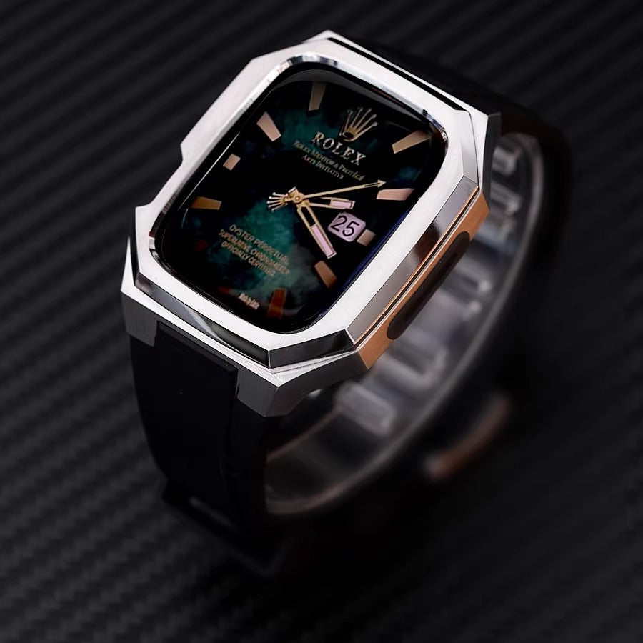 Rivelle Stainless Steel Case With Rubber Band for Apple Watch | Lersk