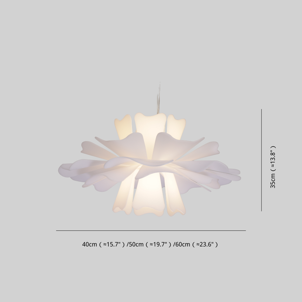 LumaNova White Metal Pendant Lamp for Modern Interiors | Lersk