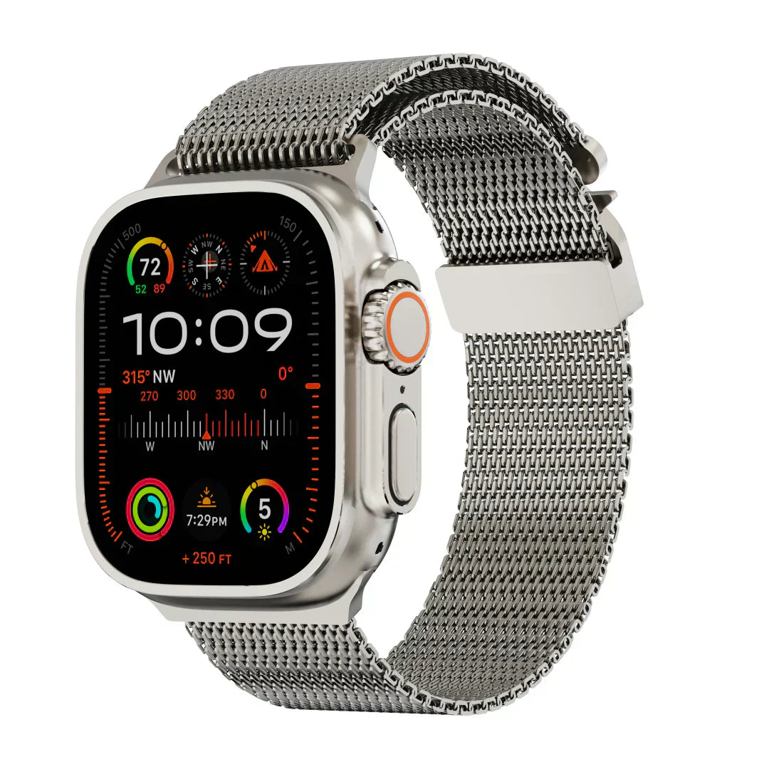 Vexara Titanium Milanese Loop Band With Parachute Buckle For Apple Watch | Lersk