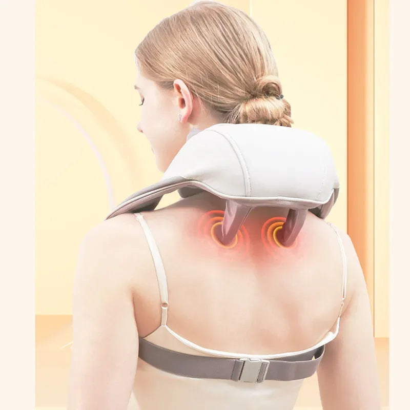 ThermaEase Wireless Neck And Back Massager With Heat | Lersk
