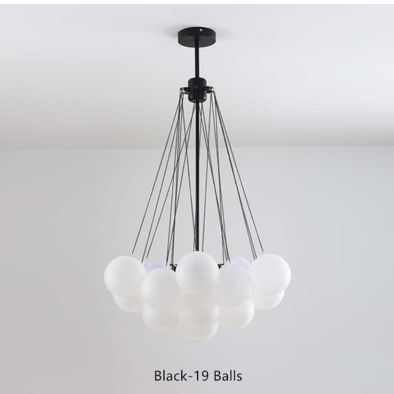 Lumisora Glas- und Metall-Pendelleuchte für Wohnzimmer | Lersk