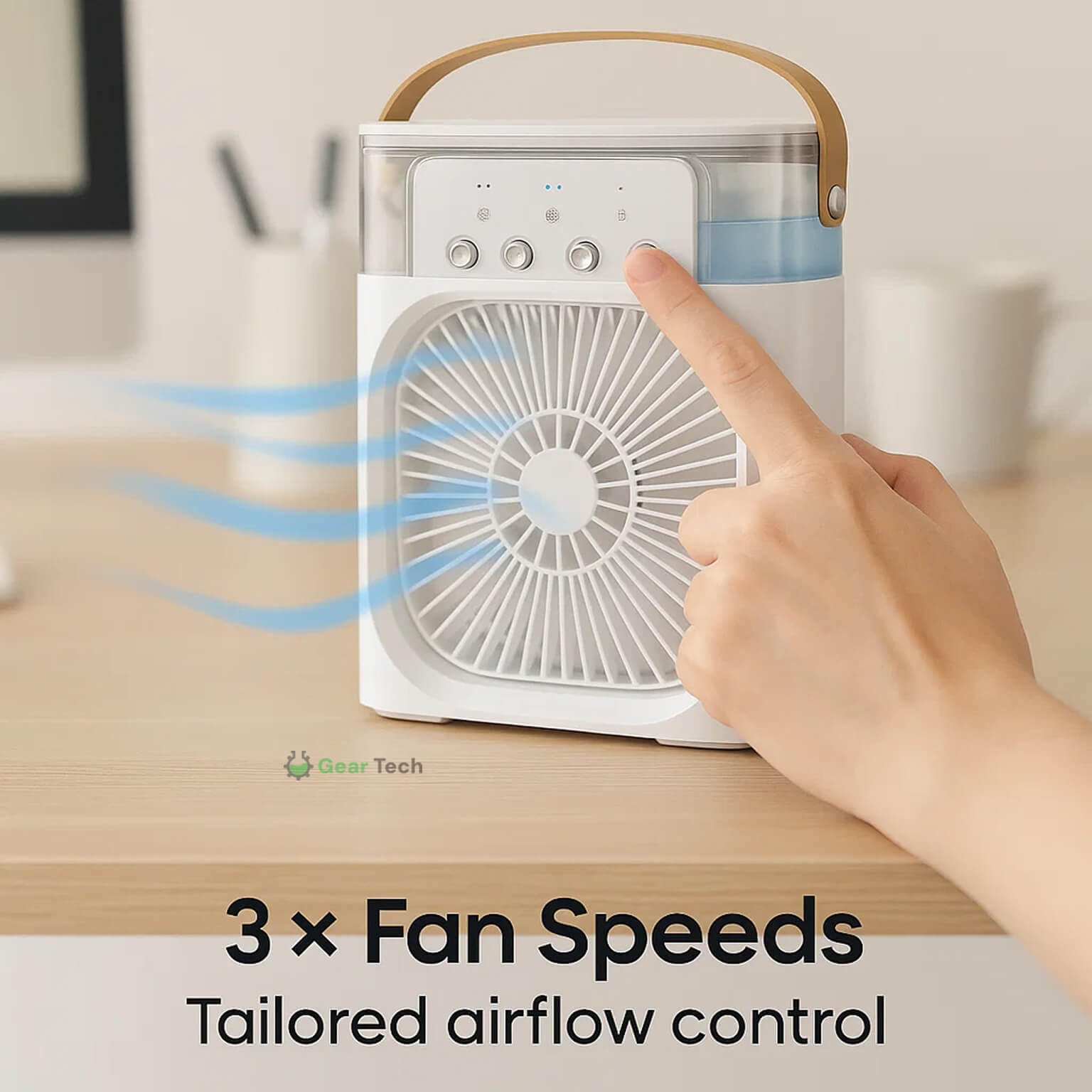 Climatiseur humidificateur portable 3-en-1 pour chambres | Lersk