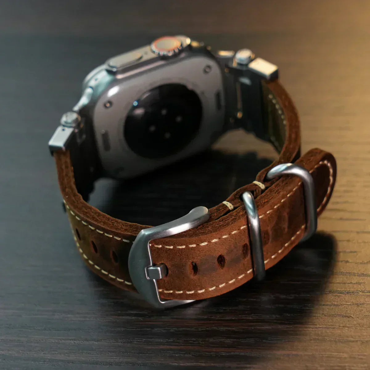 Correa de cuero táctica Sentinel para Apple Watch | Lersk