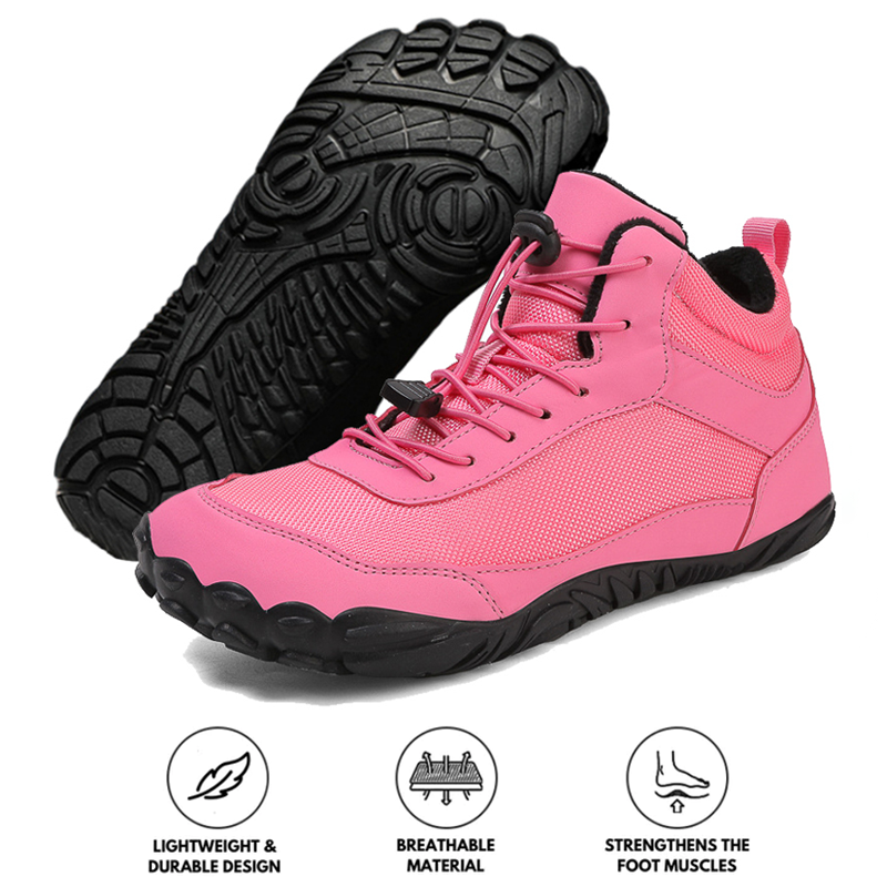 FrostStep Unisex Casual Høje Sne Støvler — Varme, Åndbare, Skridsikre, Vandtætte Barfodssko til Efterår og Vinter | Lersk