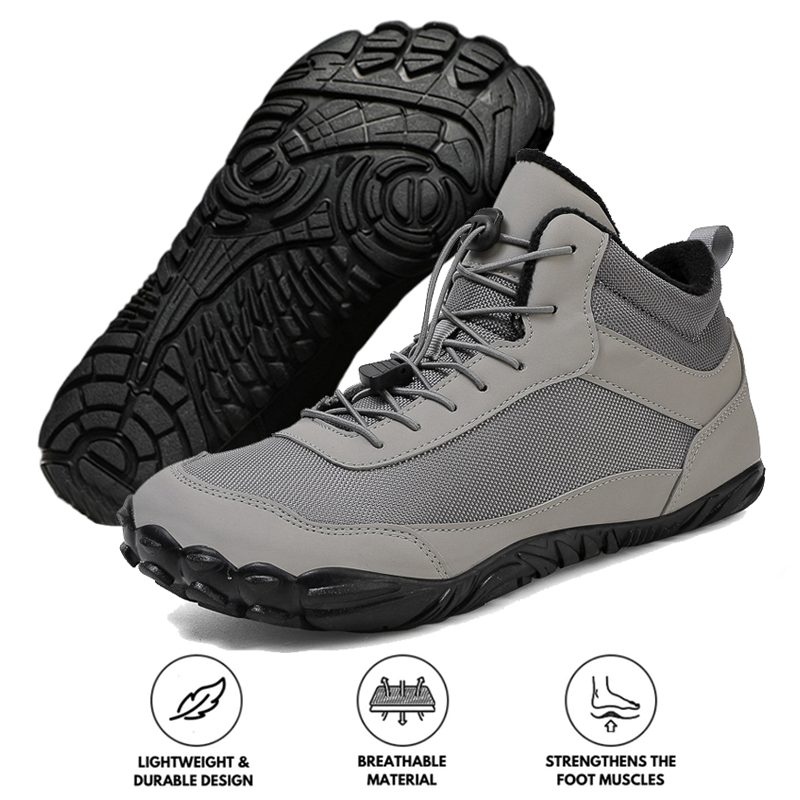 FrostStep Unisex Casual Høje Sne Støvler — Varme, Åndbare, Skridsikre, Vandtætte Barfodssko til Efterår og Vinter | Lersk