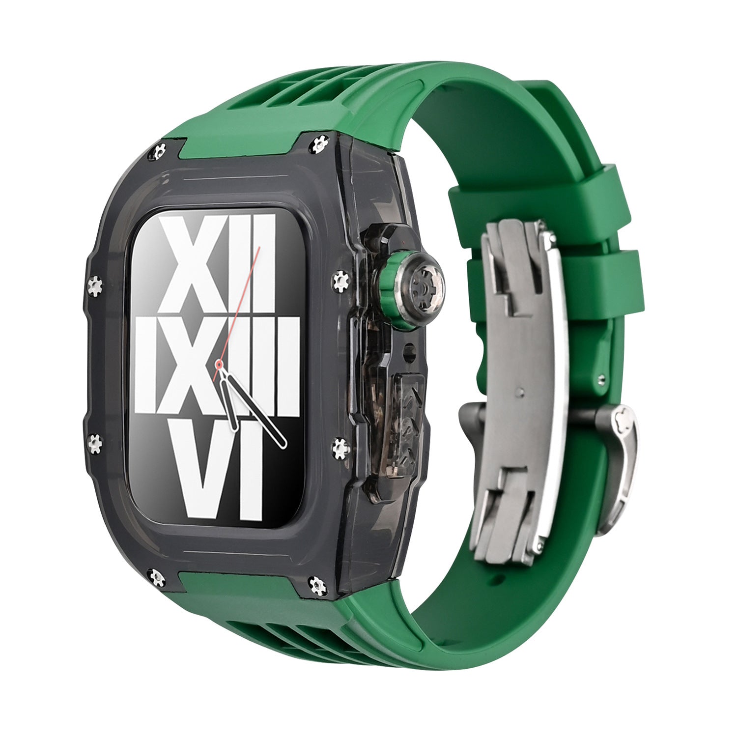 Kirrea V30 Glacier Series Fluoro Rubber Black Case and Band Mod Kit for Apple Watch | Lersk
