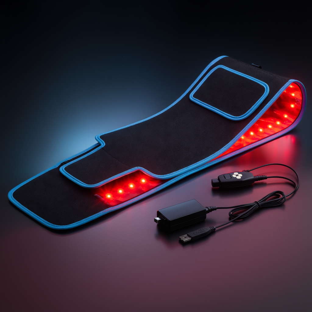 Pás pro terapii červeným světlem s LED diodami 660nm a 850nm pro pohodlí svalů a kloubů | Lersk
