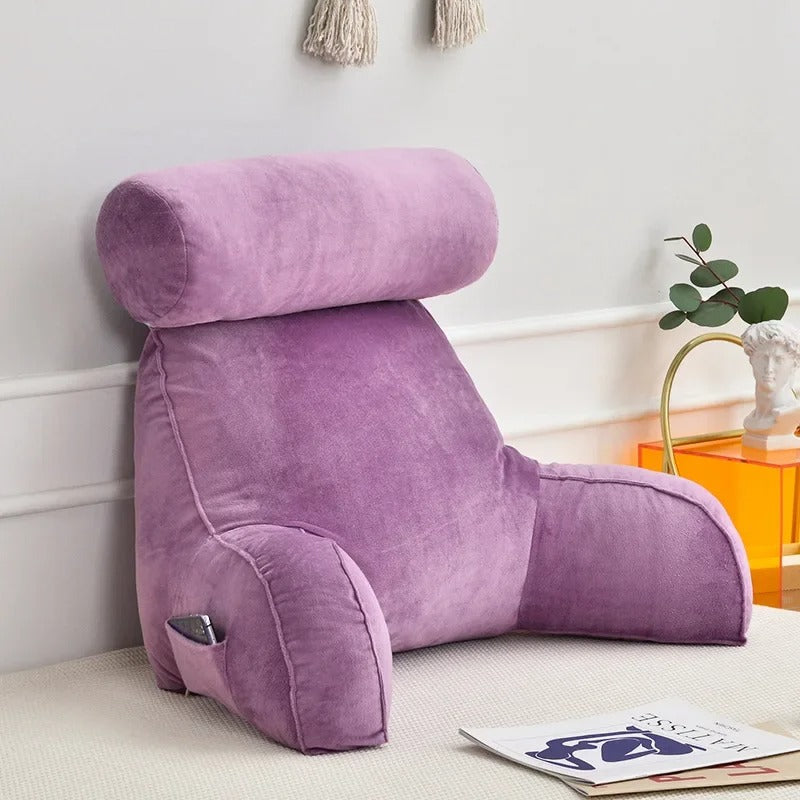 Almofada de Encosto com Braços e Apoio de Cabeça para Leitores Suporte Ergonómico | Lersk