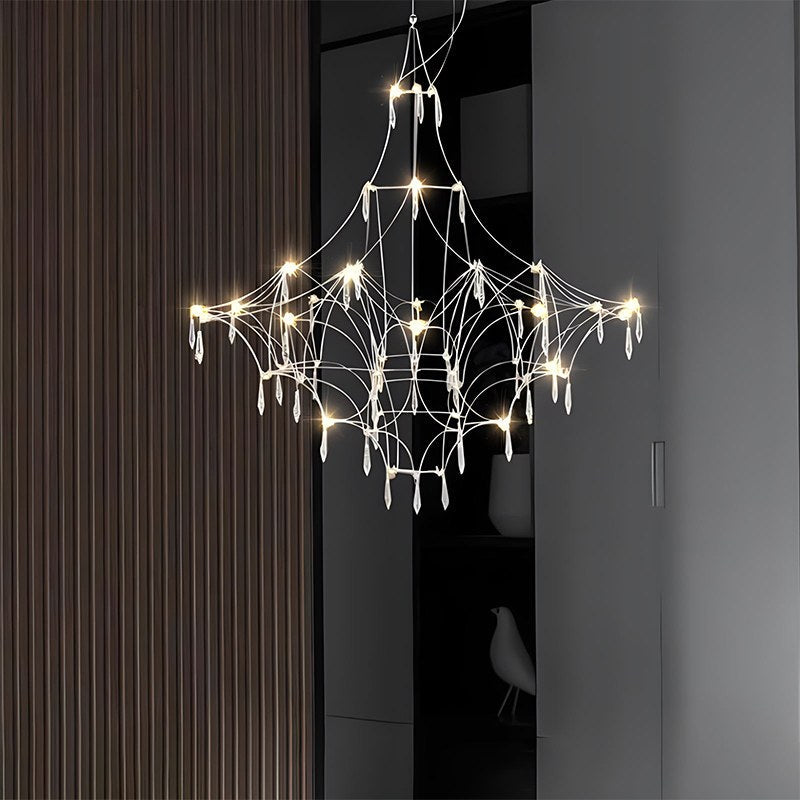 Grand lustre en cristal ajustable pour une créativité maximale | Lersk