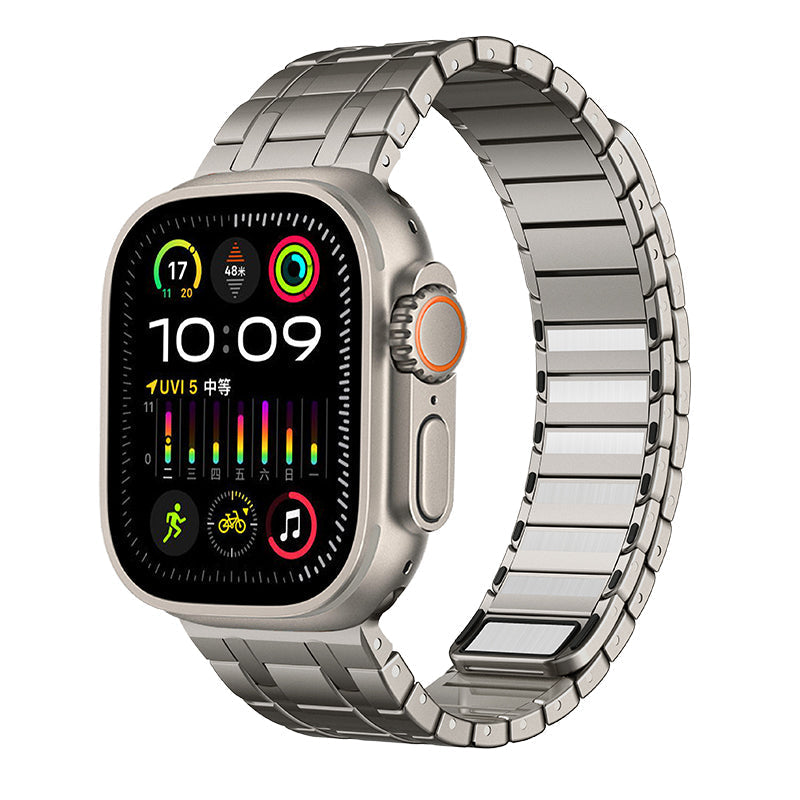 Alera | Cinturino magnetico in acciaio inox satinato per Apple Watch | Lersk