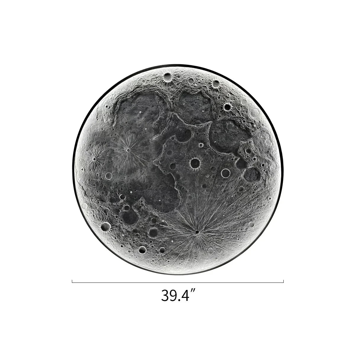 Lámpara de pared decorativa con relieve 3D de la luna | Lersk