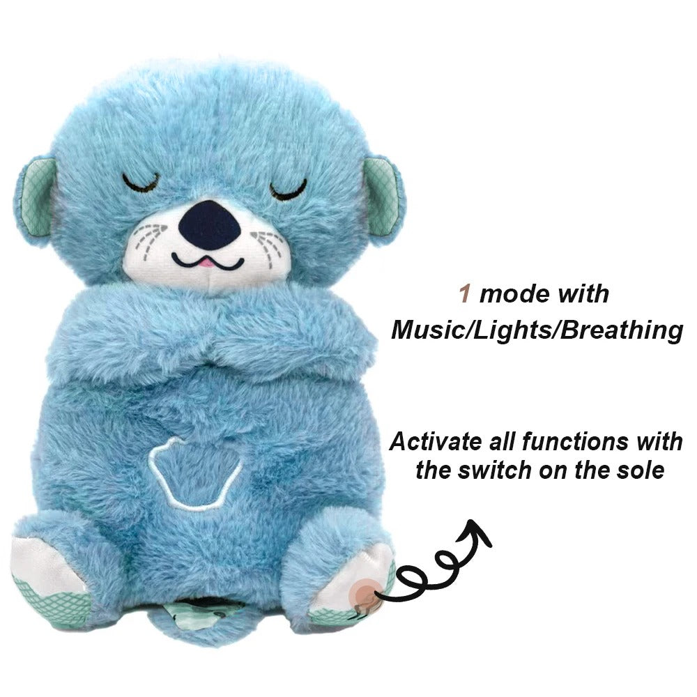Baby Sleep Otter Plush Babies Calming Breathing Night Light | Lersk