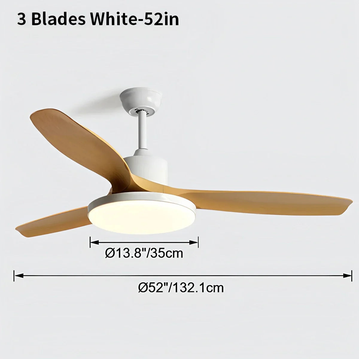 Stropní ventilátor Scandi oboustranný s osvětlením | Lersk