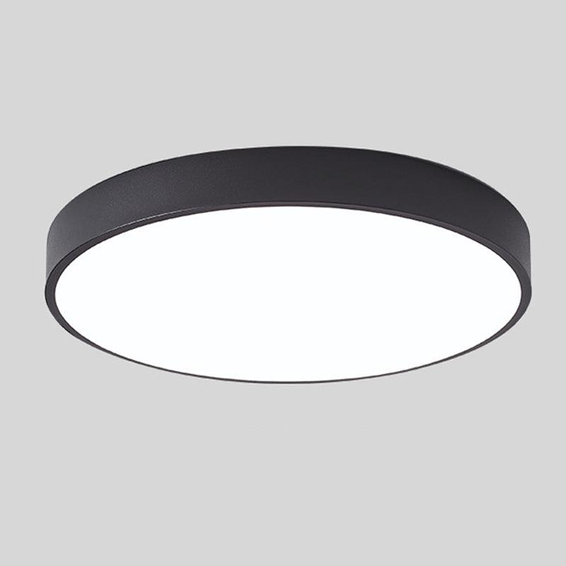גוף תאורה תקרתי עגול LED בסגנון סקנדינבי עם תאורה רכה ועיצוב מינימליסטי לחדרי שינה ואזורים לעבודה | Lersk