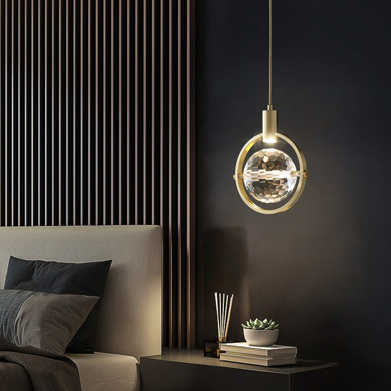 AuraRing křišťálový závěsný LED prstenec | Lersk