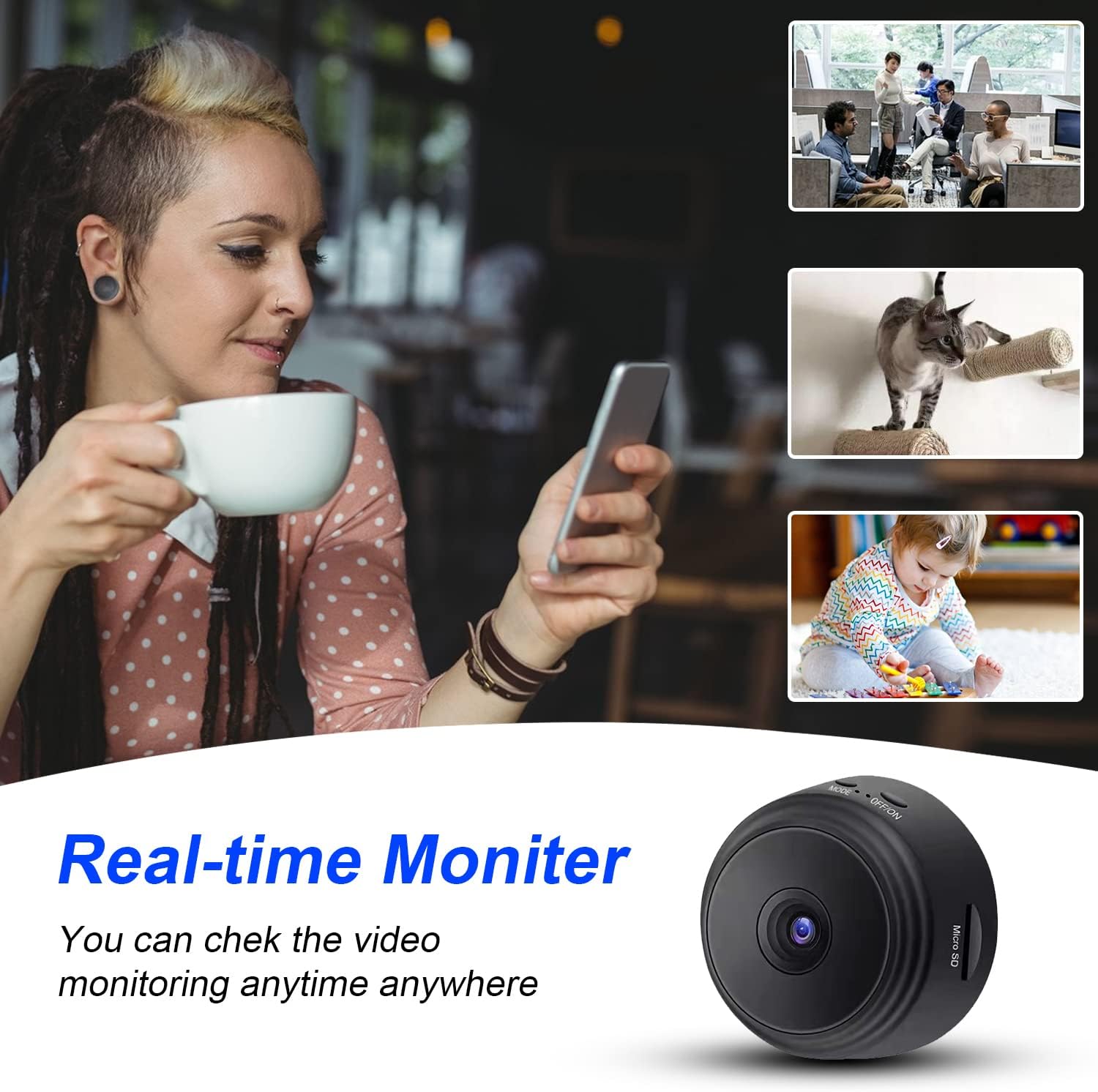 Veyra Mini Compact Wi-Fi Indoor Home Security Camera | Lersk