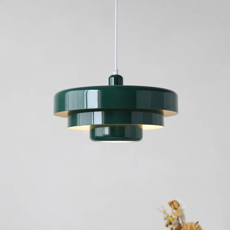 Lampa wisząca LED Lumenari z regulacją do kuchni i jadalni, klosz z żelaza w stylu mid-century | Lersk