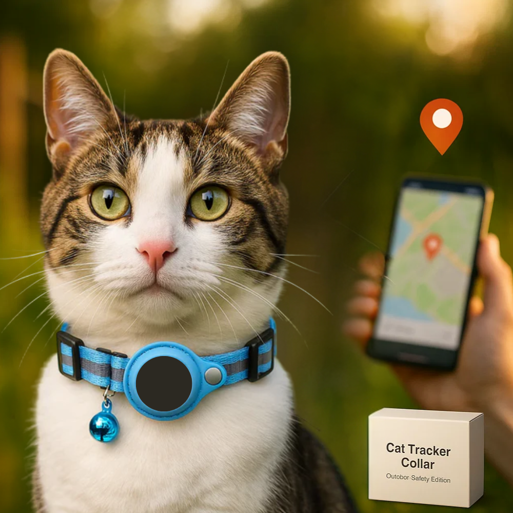 Collier GPS réfléchissant durable à libération rapide pour félins | Lersk