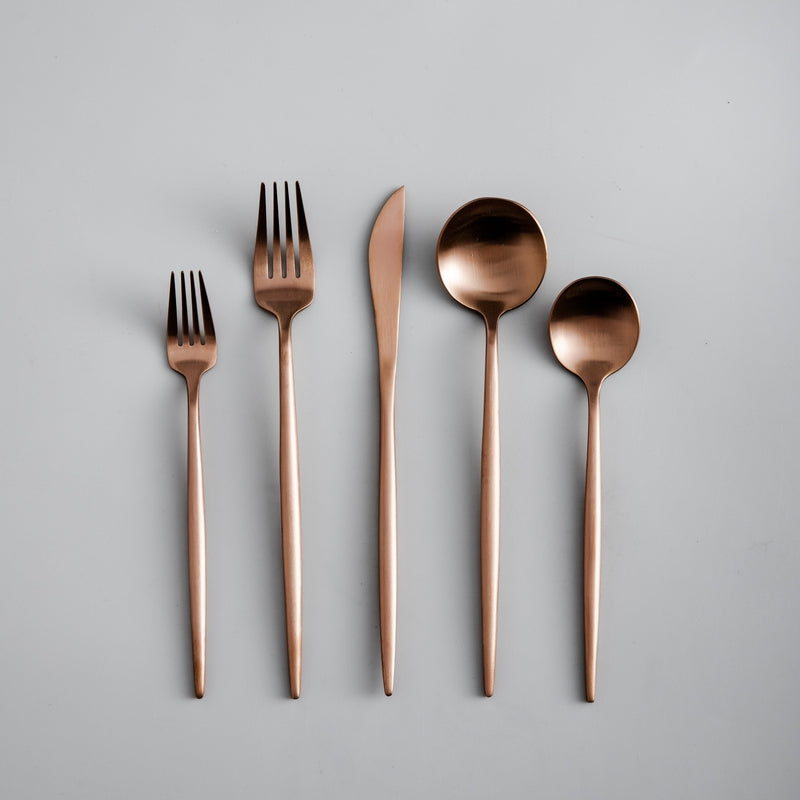 Minimalistisk Bestiksæt Slankt Elegant Bestik Til Moderne Spisning | Lersk