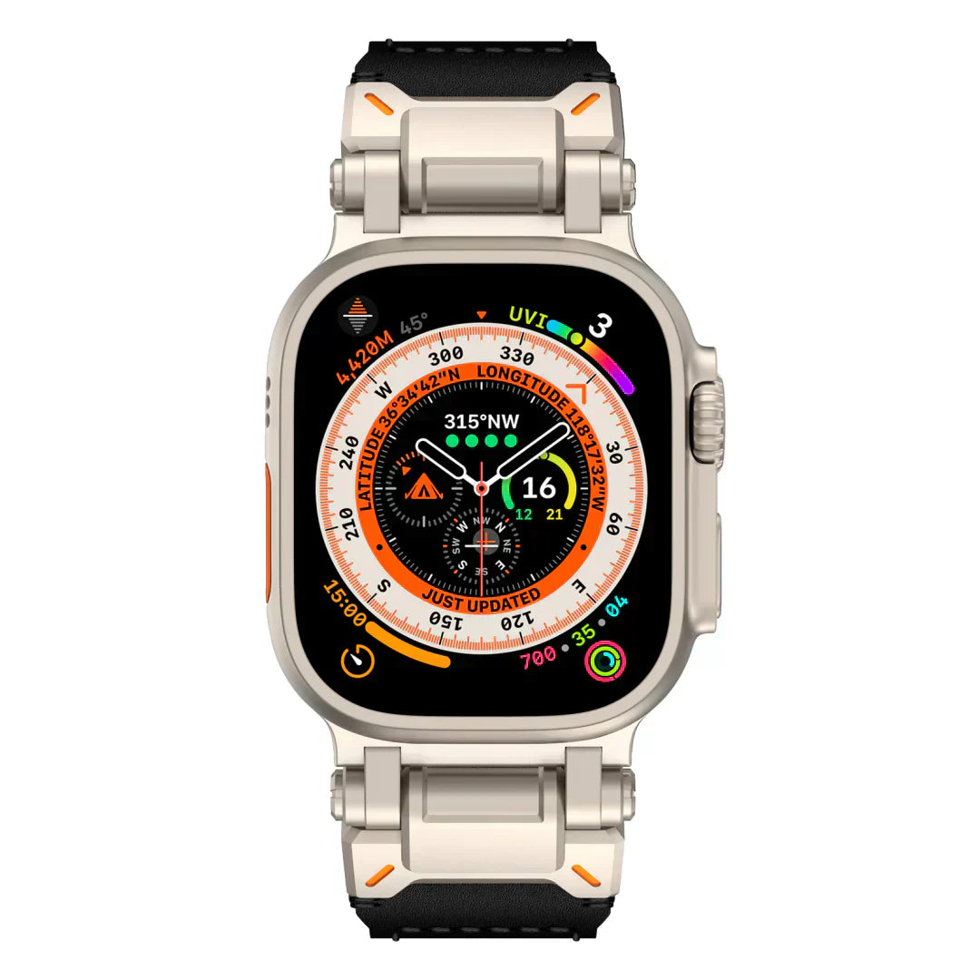 Kenvor Leather Strap with Titanium Connector for Apple Watch | Lersk