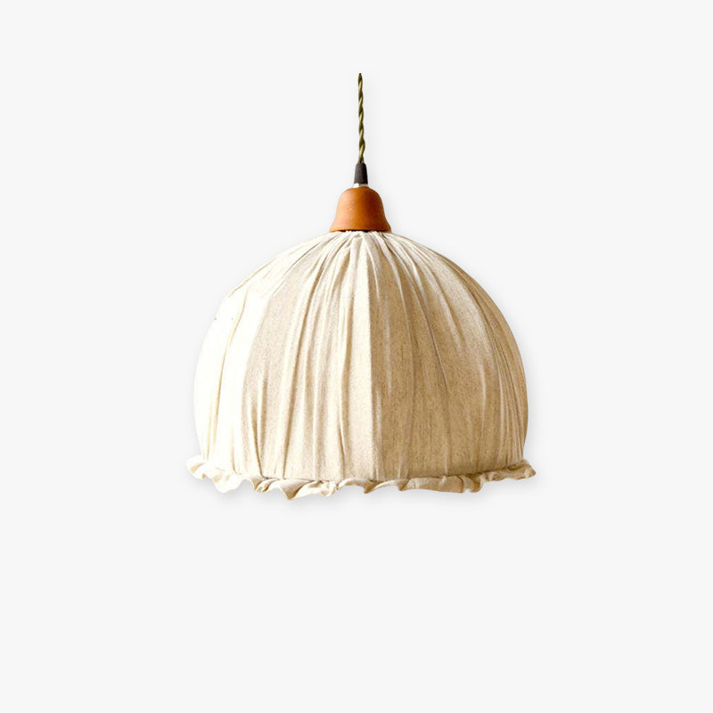 Lampada a sospensione Nordia in lino per interni in stile scandinavo | Lersk