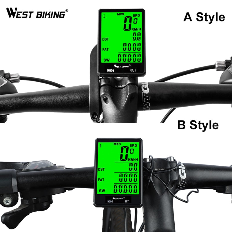 VeloSync Waterproof Bike Computer With Backlit Display | Lersk