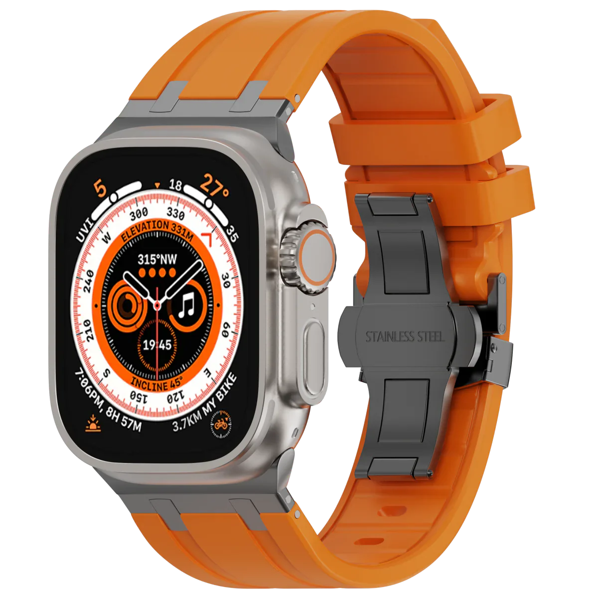 Vellora Silikonarmband mit Schmetterlingsverschluss für Apple Watch | Lersk