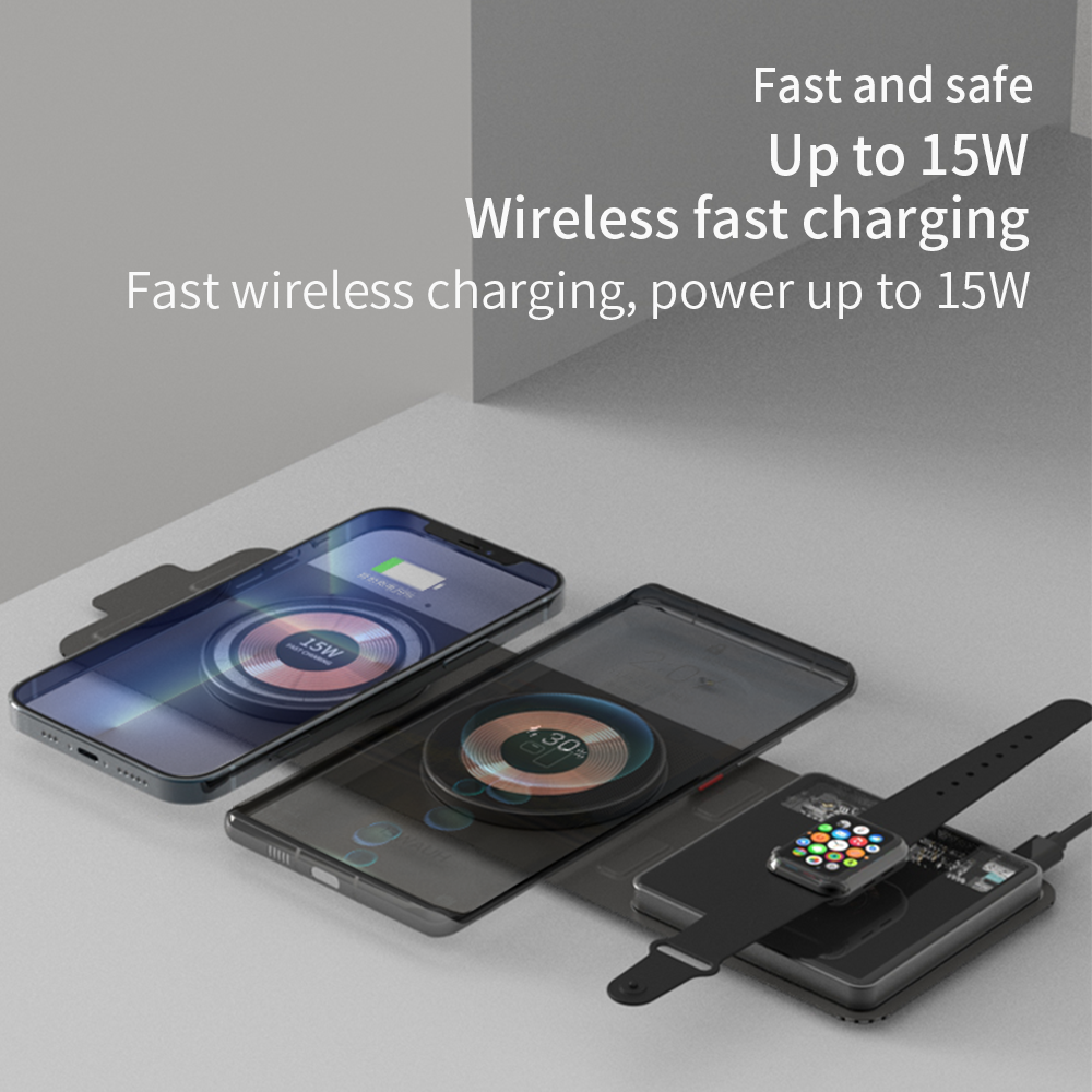 Nivio | 3-in-1 Fabric Storage and Wireless Phone Charger | Lersk