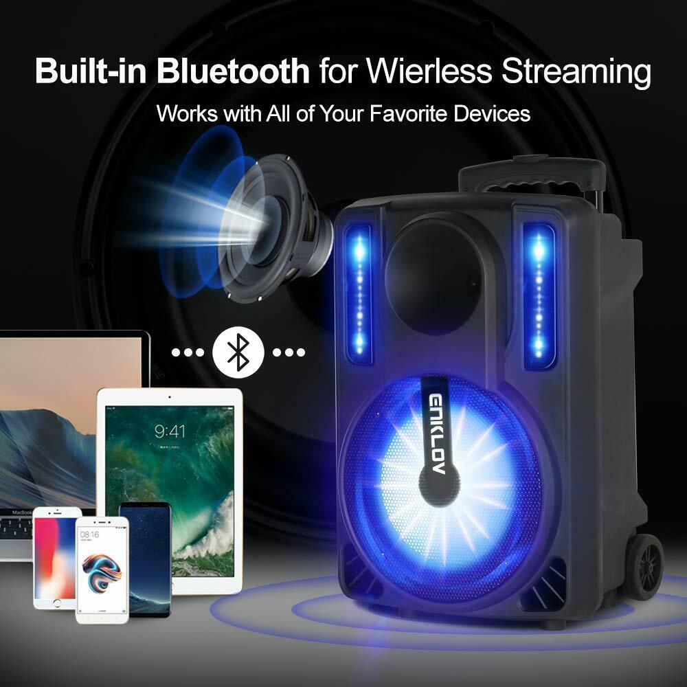 Przenośny system karaoke VibeMax z kółkami i Bluetooth | Lersk