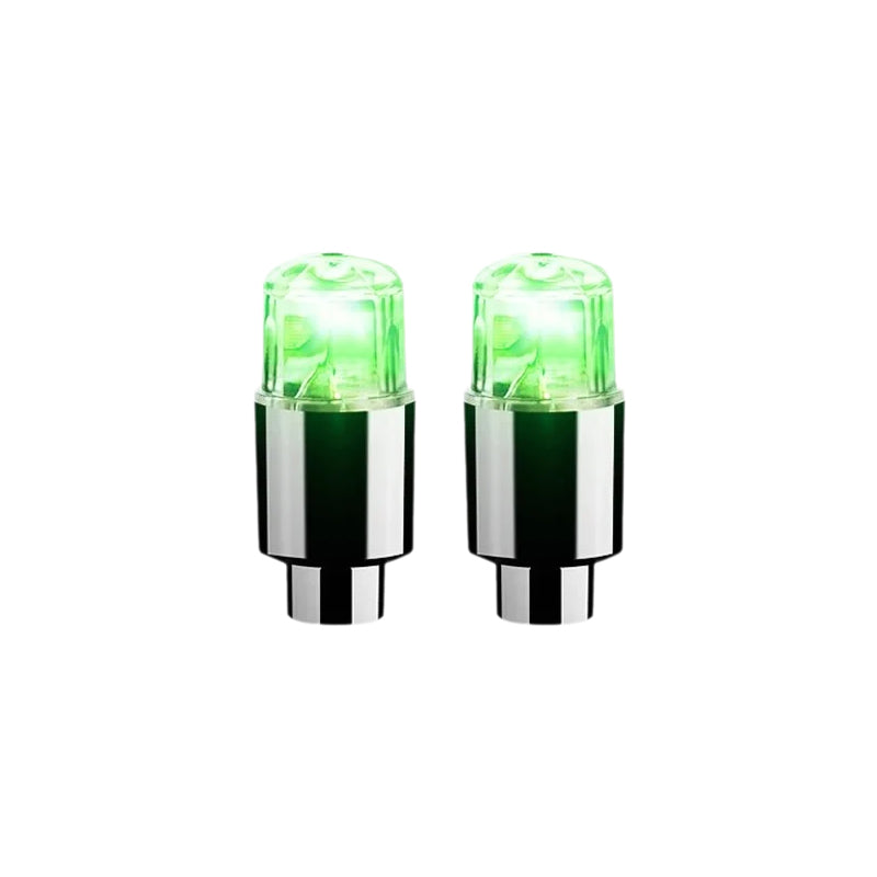 أغطية صمامات الإطارات LED للسيارات والدراجات النارية والدراجات مع أغطية صمامات عجلات LED لجميع العجلات | Lersk
