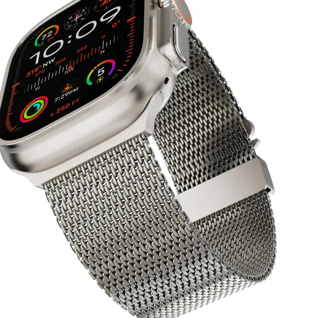 Vexara Titanium Milanese Loop Band With Parachute Buckle For Apple Watch | Lersk