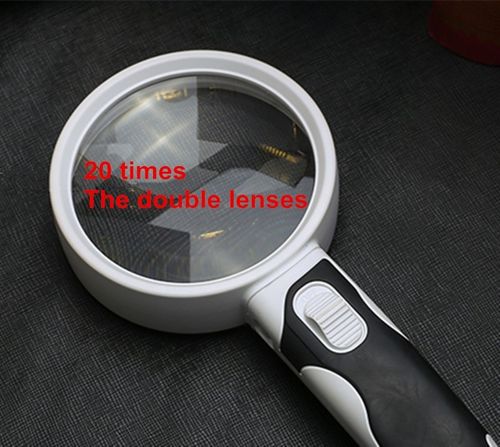 20X Optical Magnifying Glass With LED Light | Lersk