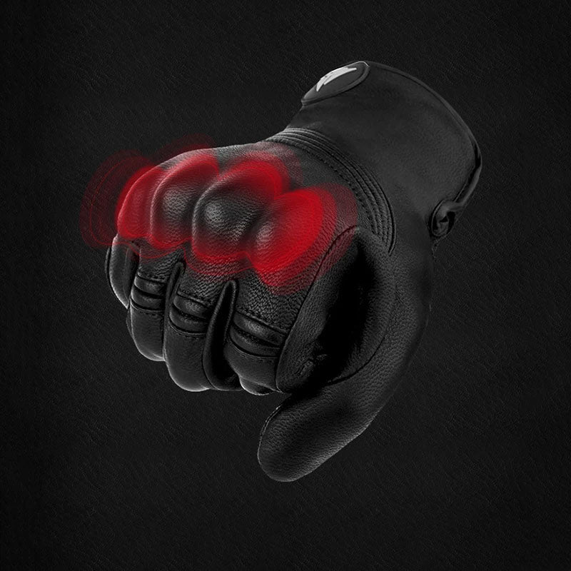 Guanti da Moto in Pelle VeloGuard, Compatibili con Touchscreen, Caldi e Resistenti | Lersk