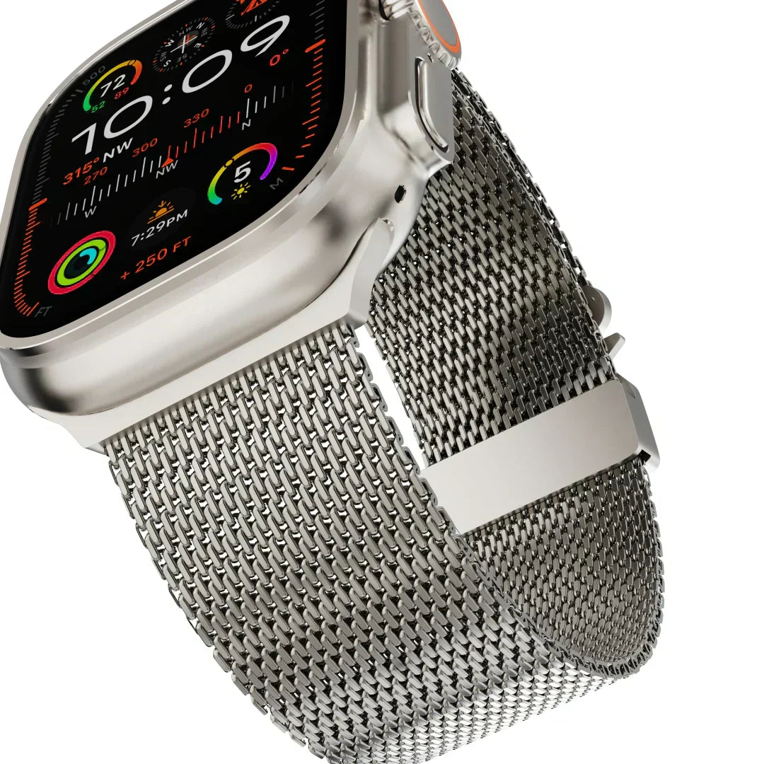 NovaThread Titanium Milanese Loop Band for Apple Watch