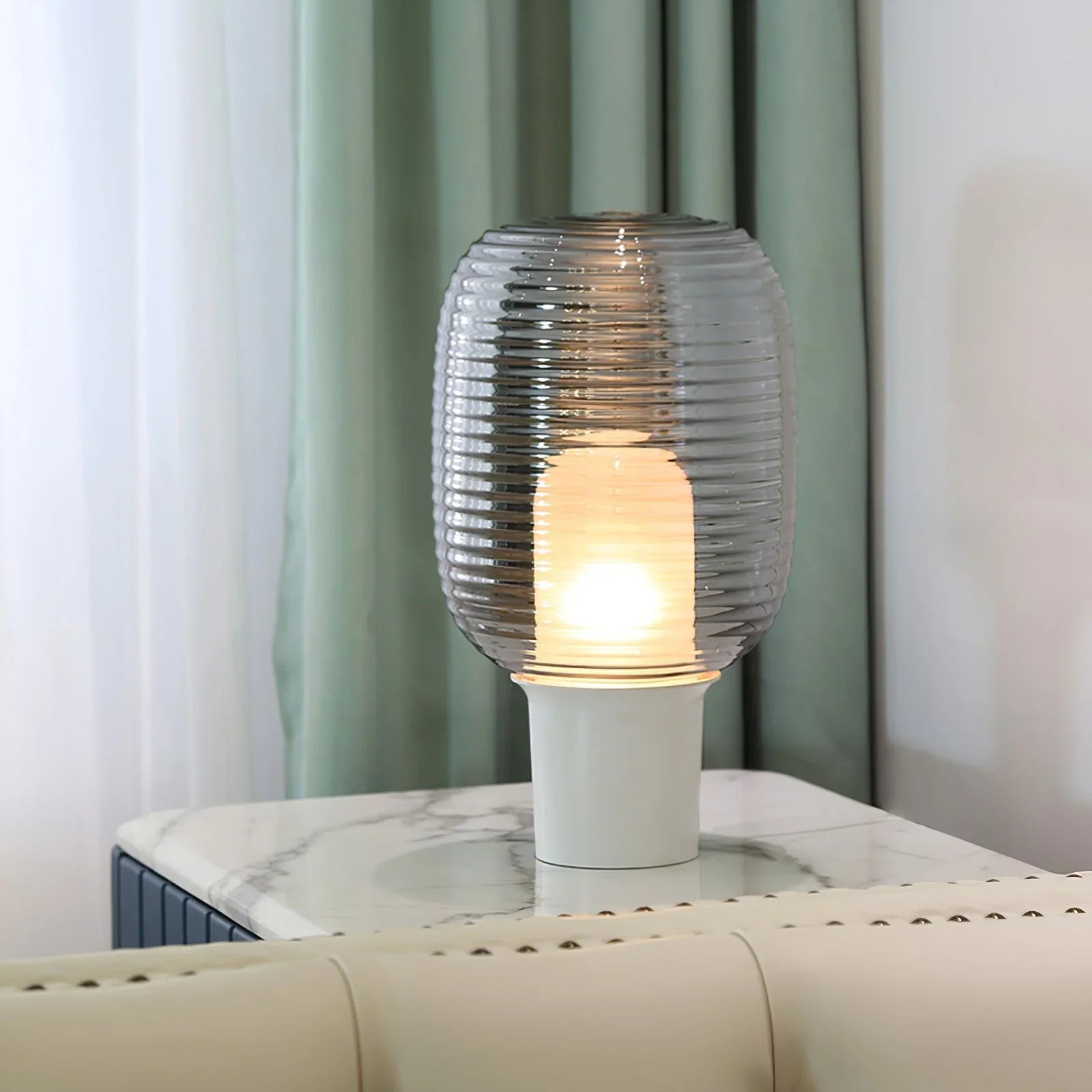 Decorative Glass Table Lamp For Contemporary Home Lighting | Lersk