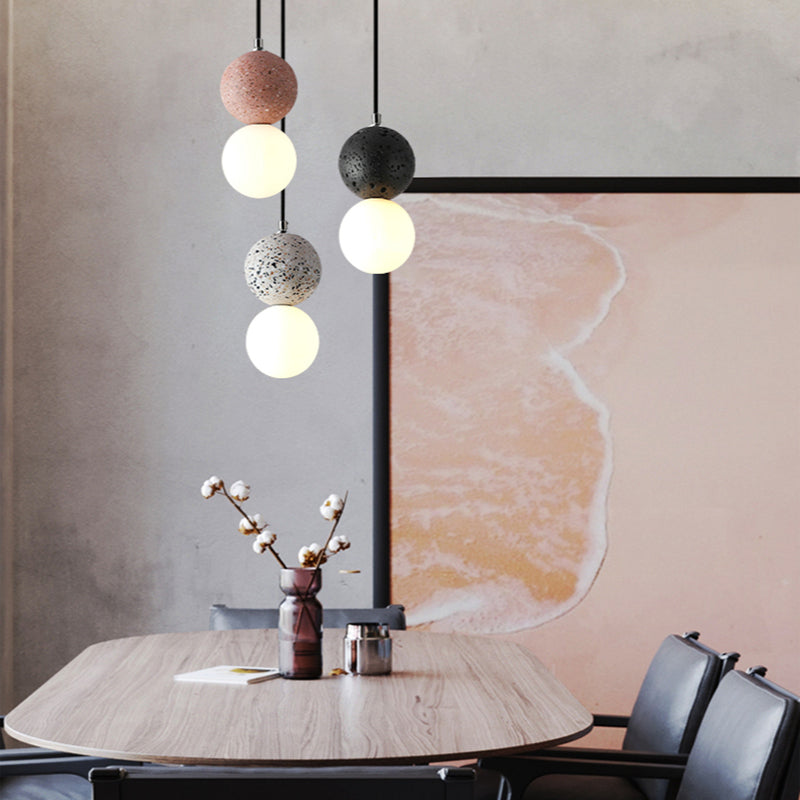 Valentina LED Pendant Lights Glass Globe For Dining Table | Lersk