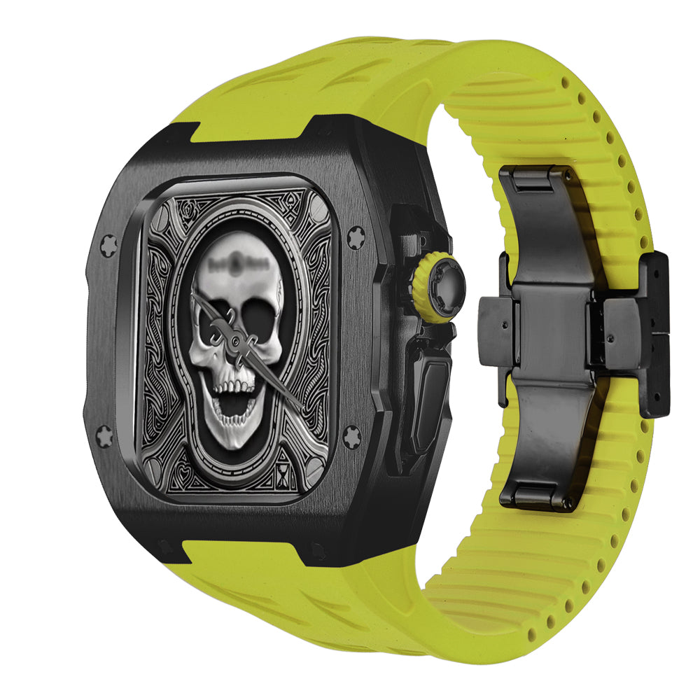 AstraGuard Titanyum Kasa ve Apple Watch Ultra için Flor Kauçuk Kordon | Lersk