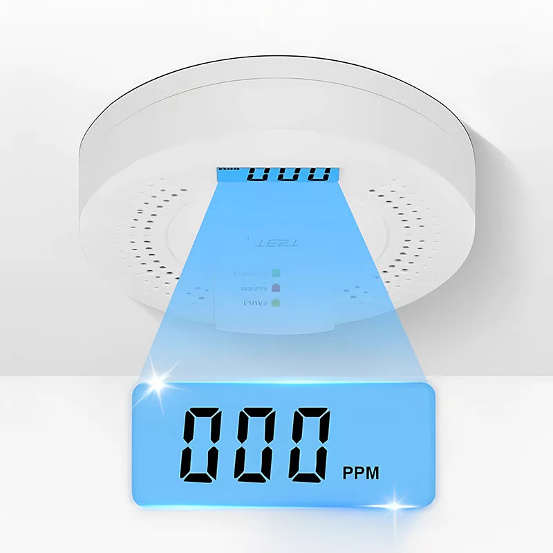 HomeGuard CO-Melder mit LCD-Alarm für Haussicherheit | Lersk