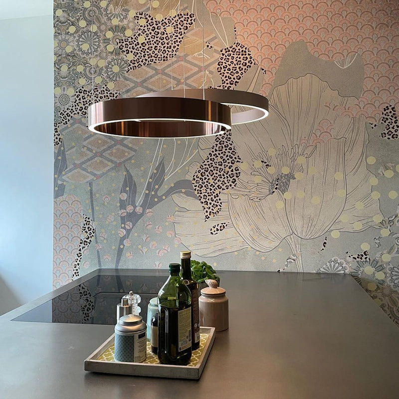 LyraHalo Round LED Pendant Light With Metal Construction For Living And Dining | Lersk
