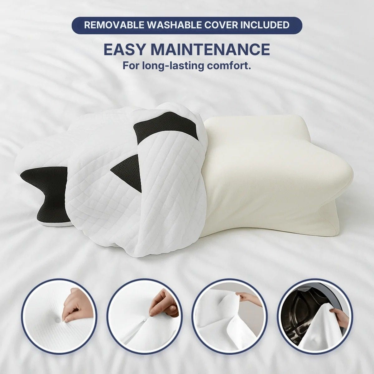 Orthopedic Cervical Memory Foam Pillow for Neck Pain Relief | Lersk