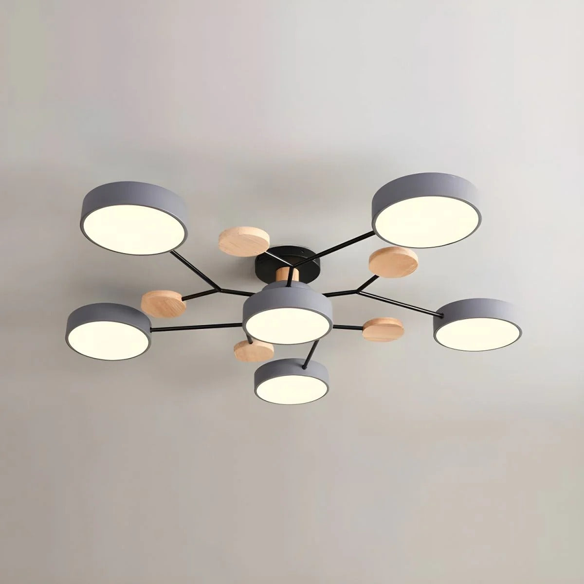 Żyrandol Marenco Round Iron LED do salonu i jadalni | Lersk