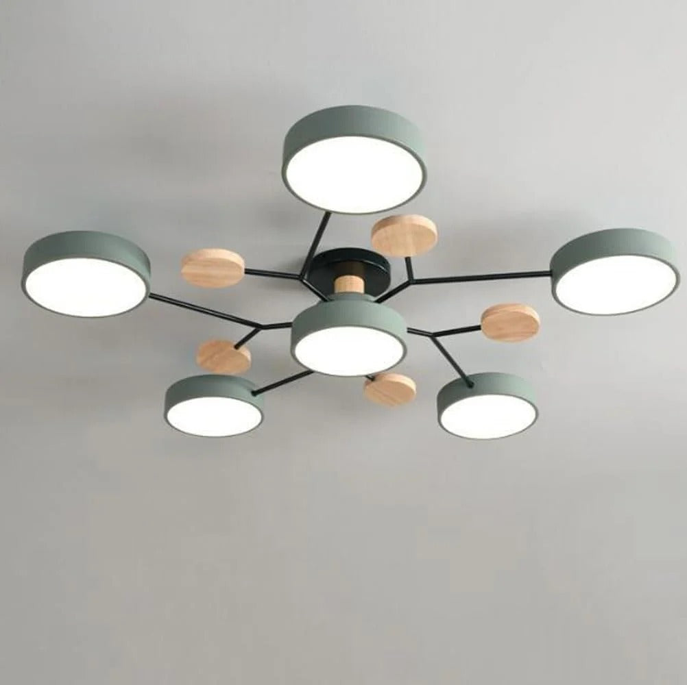 Żyrandol Marenco Round Iron LED do salonu i jadalni | Lersk
