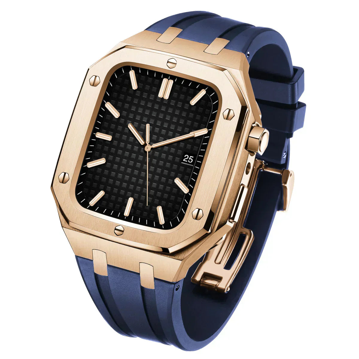Kirello09 silikonearmbånd og 316L rustfrit stål retrofit-etui til Apple Watch | Lersk