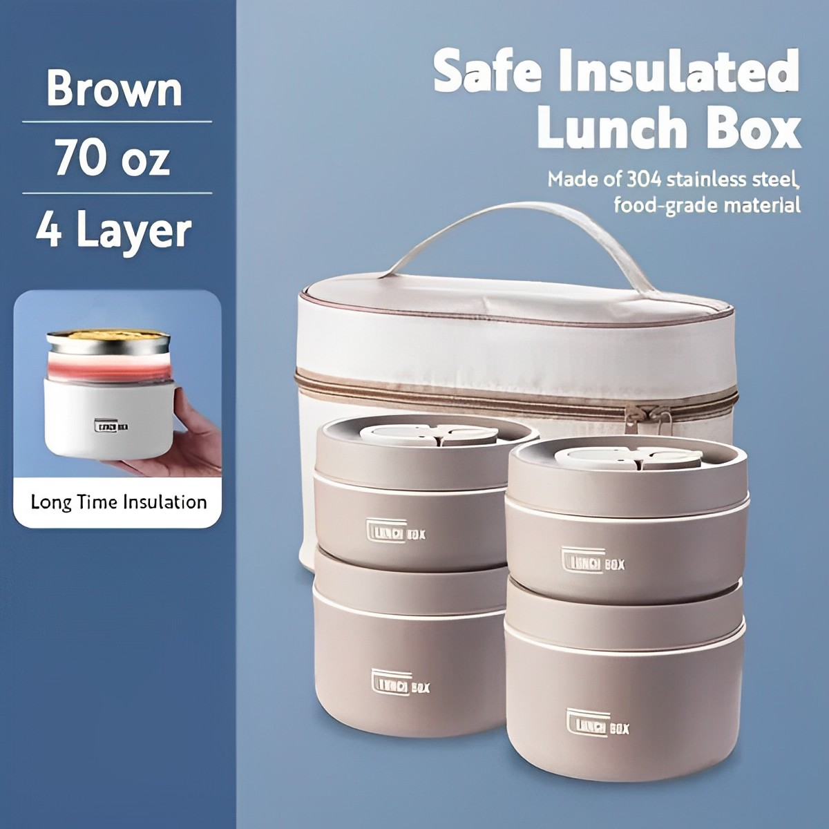 Rita Insulated Lunch Box Keeps Food Warm On The Go For Busy Professionals | Lersk
