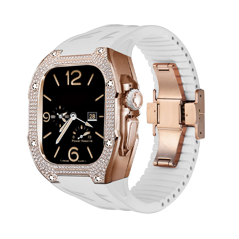 Nivaro | Kit de boîtier de remplacement en titane 5A Zircon pour Apple Watch Ultra | Lersk