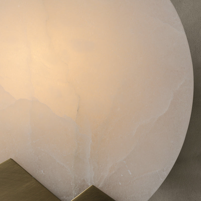 Luminux Marble LED Wall Light With Brass Accents, Nordic Style | Lersk