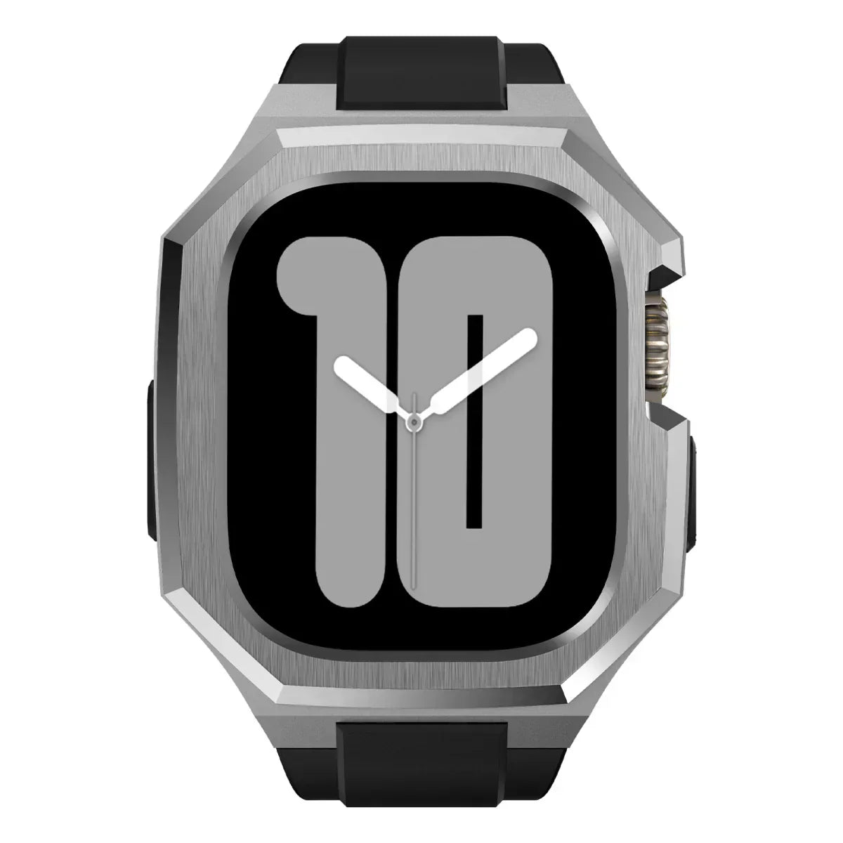 AeroCuff Fluoro Rubber Apple Watch-rem med rustfrit stålhus | Lersk
