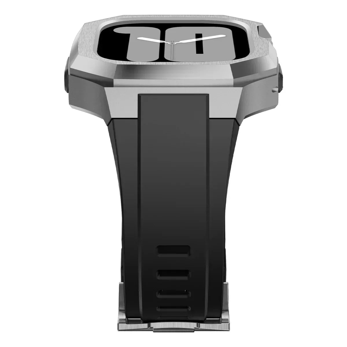 AeroCuff Fluoro Rubber Apple Watch-rem med rustfrit stålhus | Lersk